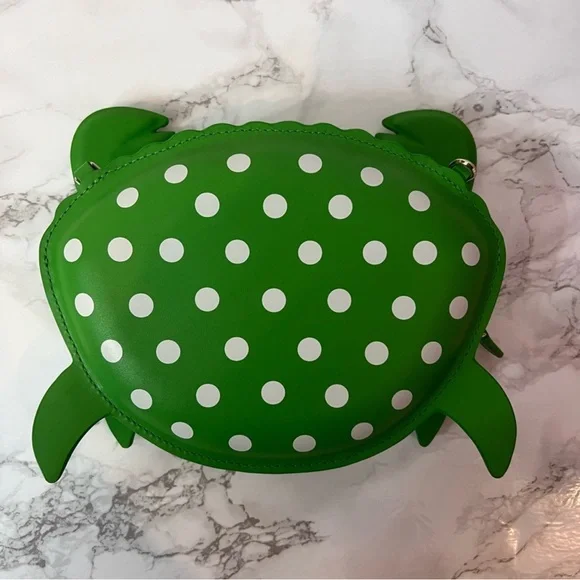 Kate Spade Shelly Green & Red Crabs Crossbody with Coin Purse, limited edition - Picture 8 of 9